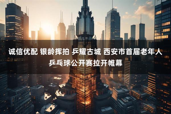 诚信优配 银龄挥拍 乒耀古城 西安市首届老年人乒乓球公开赛拉开帷幕