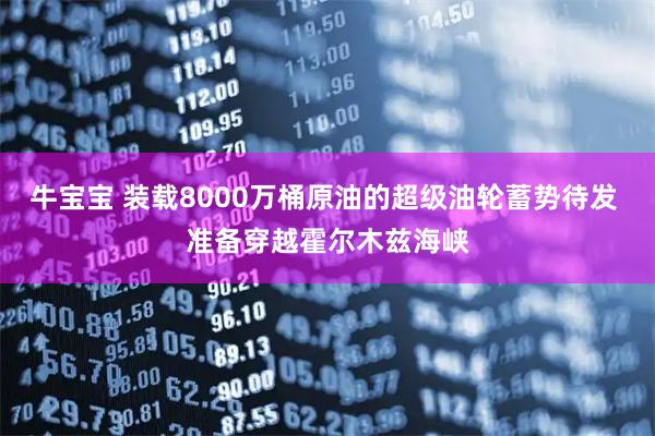 牛宝宝 装载8000万桶原油的超级油轮蓄势待发 准备穿越霍尔木兹海峡